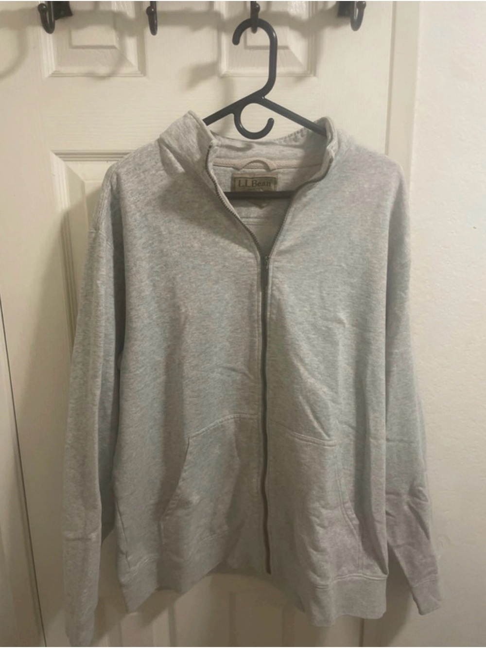 L.L. Bean Men's Light Gray Zip-Up Jacket
